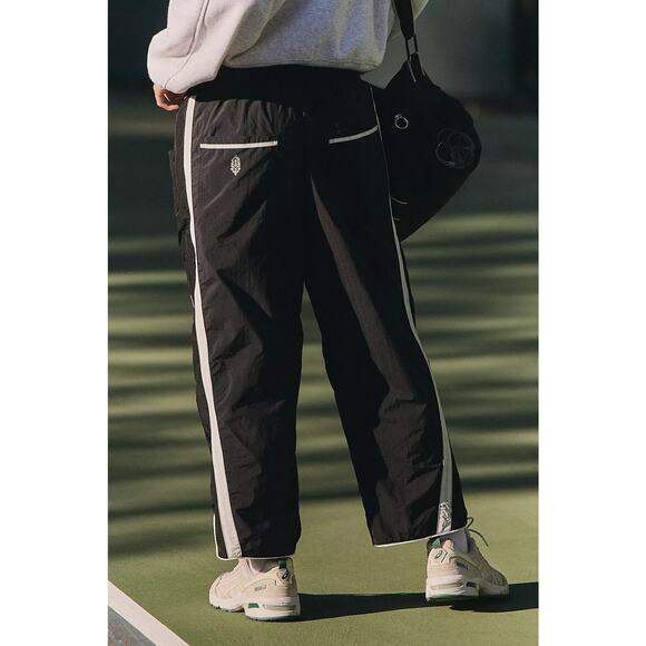 Free People Champ Is Here Nylon Flowy Pants - M - Picture 7 of 8